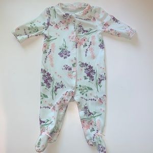 Starting Out footed flower pajamas (3 months)
